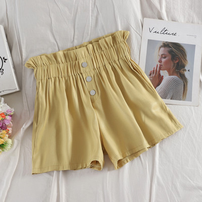 Női magas derekú rövidnadrág és gomb több színben