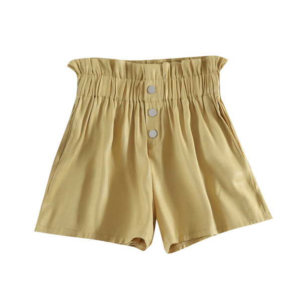 Női magas derekú rövidnadrág és gomb több színben