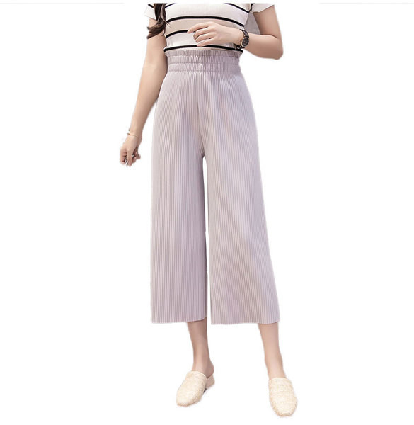 Modern női nadrág magas derékkal - négy színben