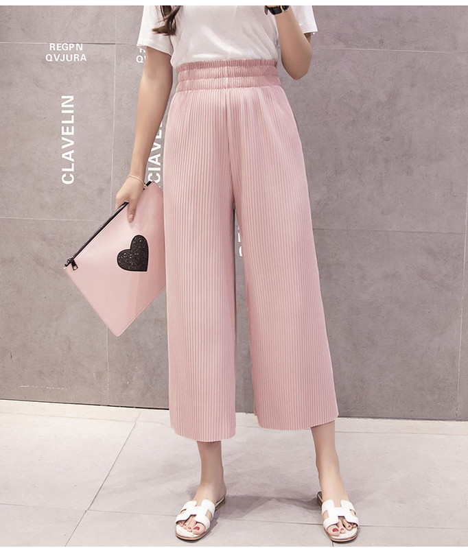 Modern női nadrág magas derékkal - négy színben