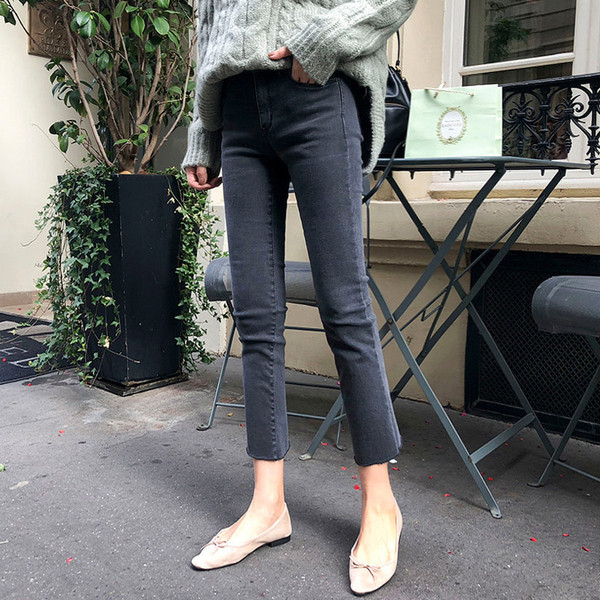 Modern női farmer magas derékkal és bokahosszal több színben