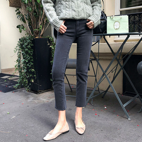 Modern női farmer magas derékkal és bokahosszal több színben