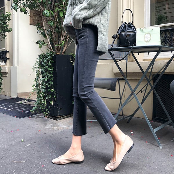 Modern női farmer magas derékkal és bokahosszal több színben