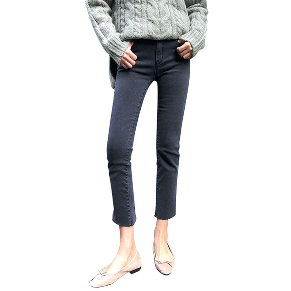 Modern női farmer magas derékkal és bokahosszal több színben