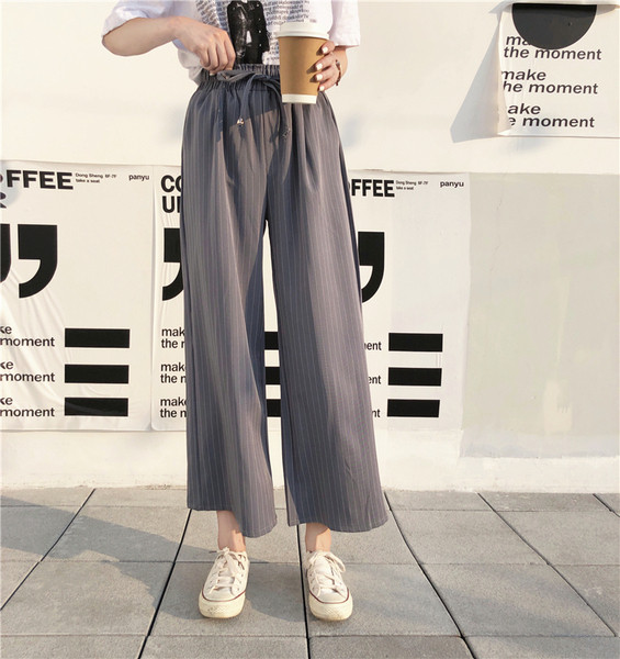 Modern női nadrág három színben nyakkendővel