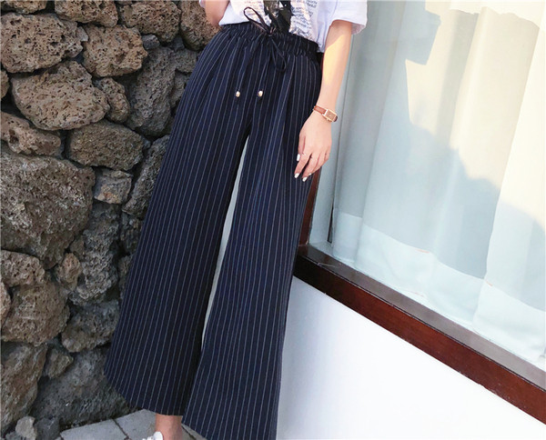 Modern női nadrág három színben nyakkendővel