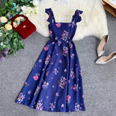 Stílusos női ruha virágmintával több színben