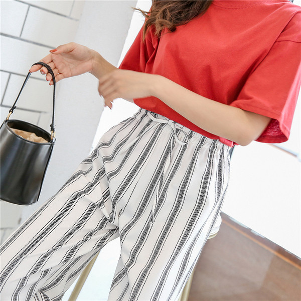 Modern női nadrág két színben - széles modell