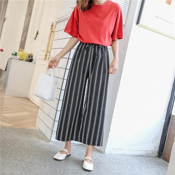 Modern női nadrág két színben - széles modell