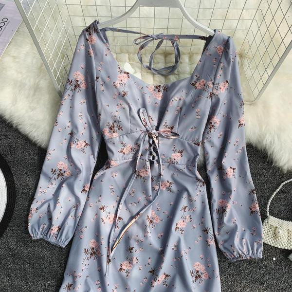 Modern női ruha hosszú ujjal, két színben