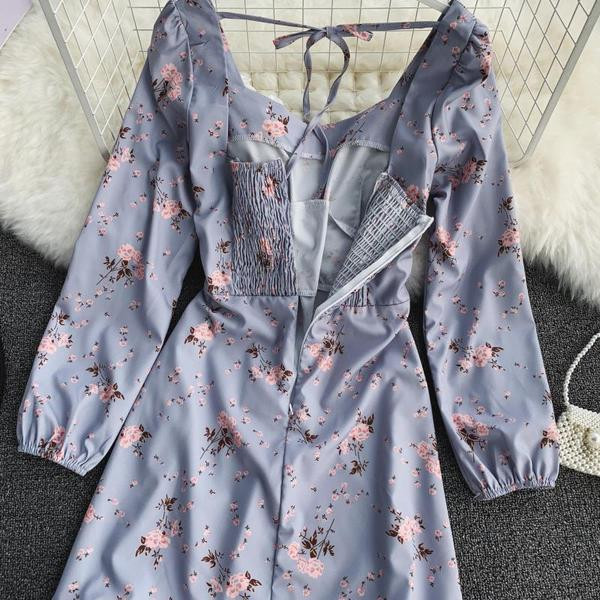 Modern női ruha hosszú ujjal, két színben