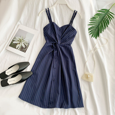 Aktuális női nyári csíkos ruha több színben