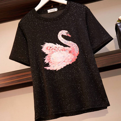 Női alkalmi szett kétrészes póló + rövidnadrág két színben