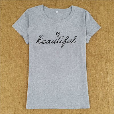 Modern női póló rövid ujjal és felirattal