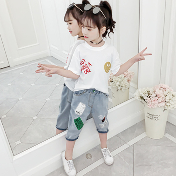 Modern gyerek szett blúz és nadrág lányoknak két színben