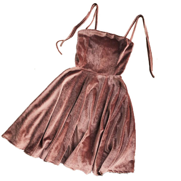 Női bársonyruha több színben