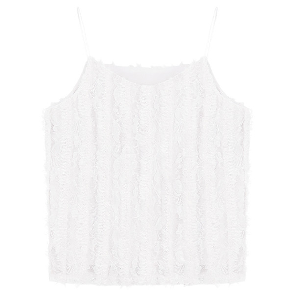 Stílusos női felső, vékony pántokkal, fehér, bézs és fekete színben