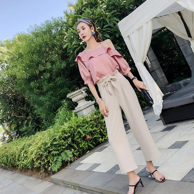 Női széles nadrág magas derékkal, két színben