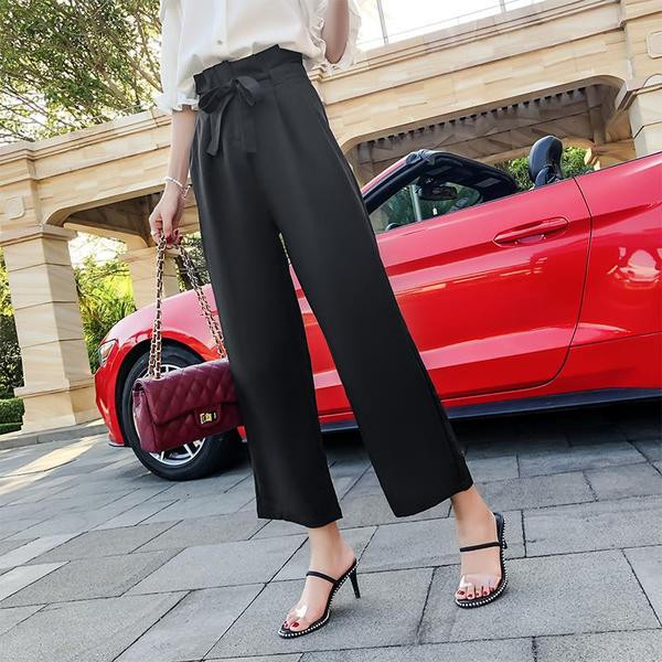 Női széles nadrág magas derékkal, két színben