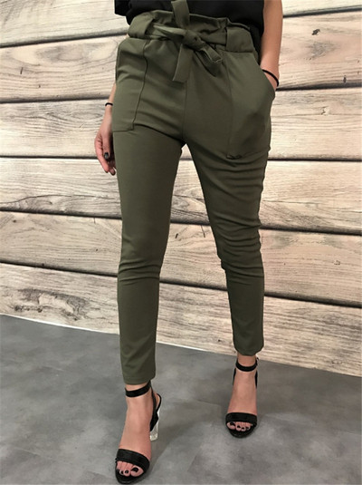 Stílusos női nadrág magas derékkal, két színben