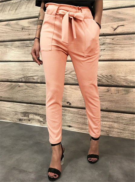 Stílusos női nadrág magas derékkal, két színben