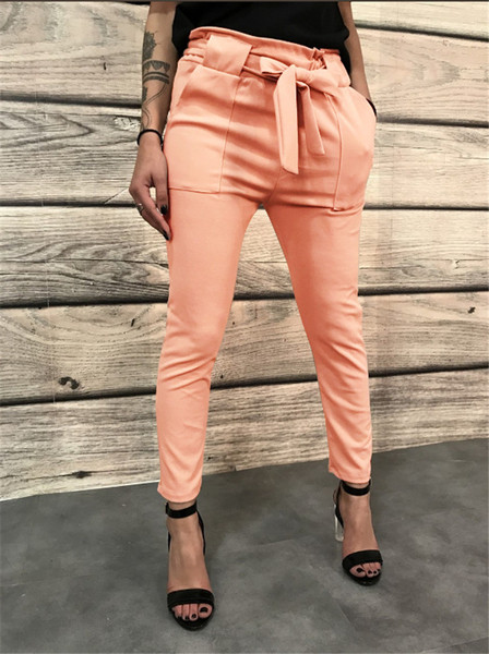 Stílusos női nadrág magas derékkal, két színben