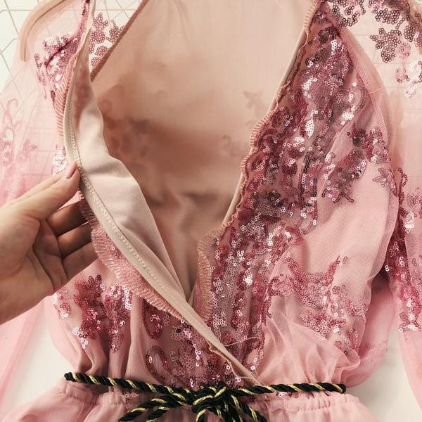 Salopeta scurta de dama cu paiete