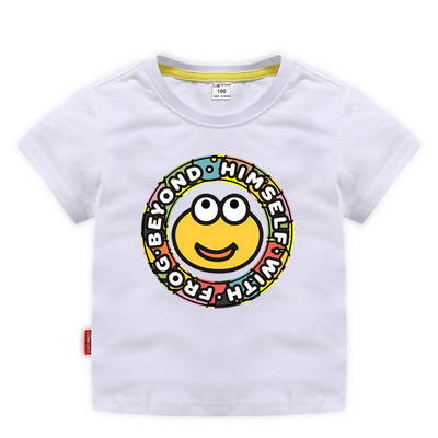 Tricou casual pentru copii cu decolteu O pentru baieti si fete