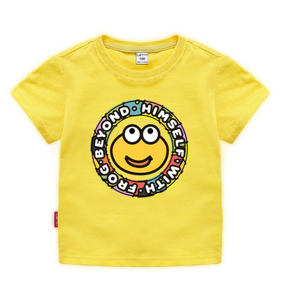 Tricou casual pentru copii cu decolteu O pentru baieti si fete