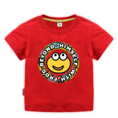 Tricou casual pentru copii cu decolteu O pentru baieti si fete