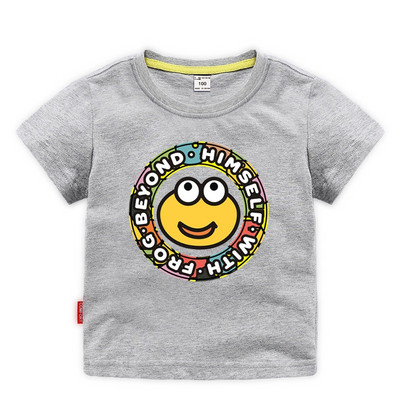 Tricou casual pentru copii cu decolteu O pentru baieti si fete