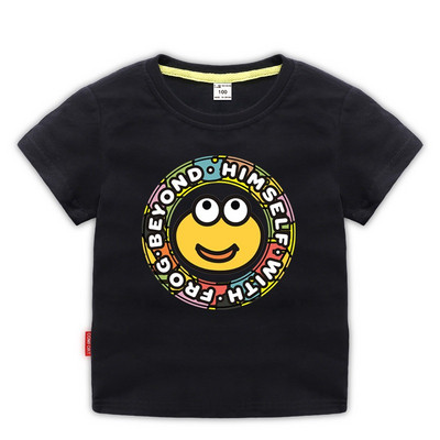 Tricou casual pentru copii cu decolteu O pentru baieti si fete