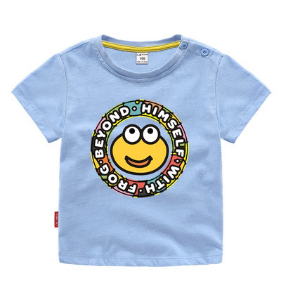 Tricou casual pentru copii cu decolteu O pentru baieti si fete