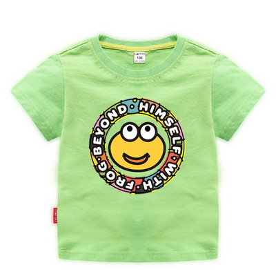 Tricou casual pentru copii cu decolteu O pentru baieti si fete