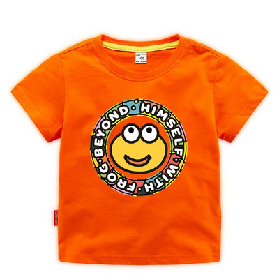 Tricou casual pentru copii cu decolteu O pentru baieti si fete