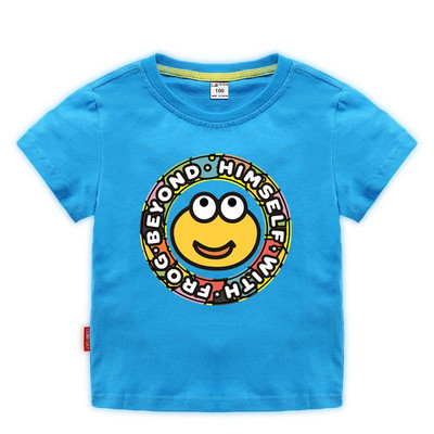 Tricou casual pentru copii cu decolteu O pentru baieti si fete