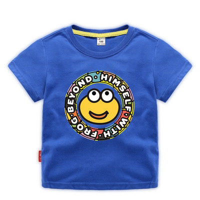 Tricou casual pentru copii cu decolteu O pentru baieti si fete