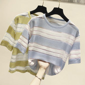 Lezser női póló átlátszó elemekkel több színben