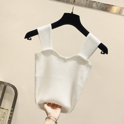 Modern női felső, széles pántokkal, öt színben