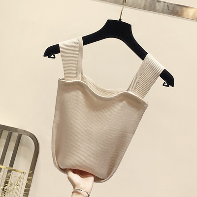 Modern női felső, széles pántokkal, öt színben