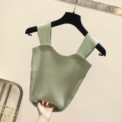 Modern női felső, széles pántokkal, öt színben