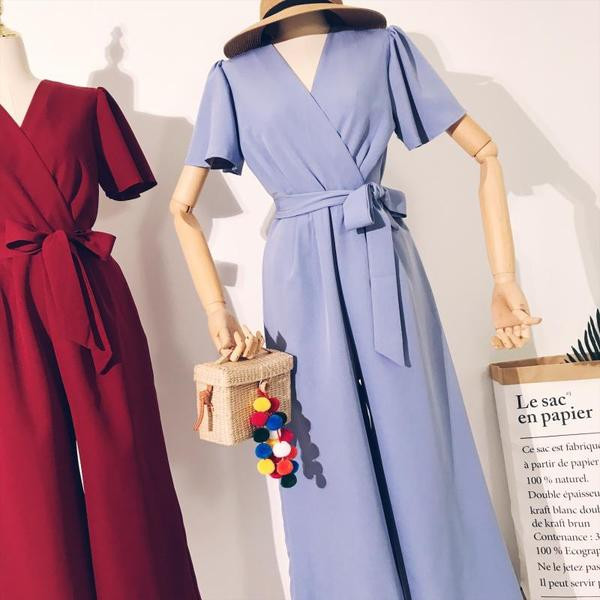 Modern női overall több színben övvel