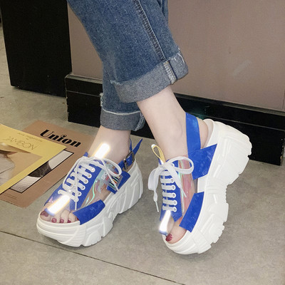 Нов модел дамски сандали на платформа в няколко цвята