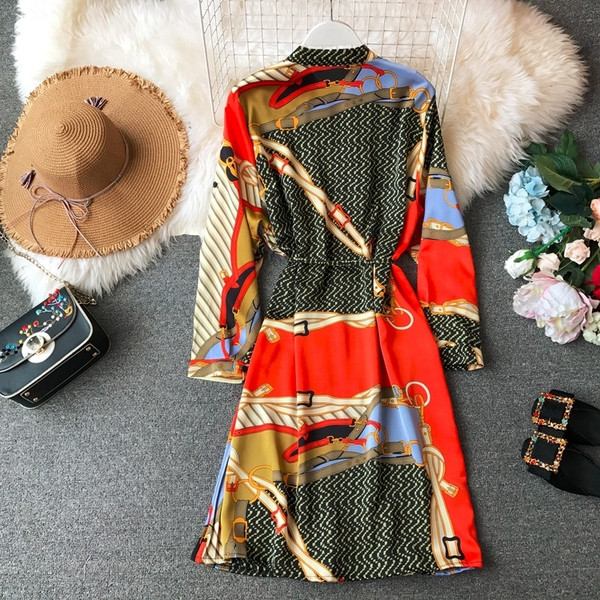 Modern rakott ruha több színben