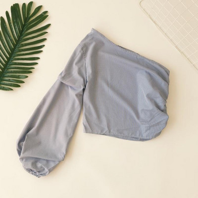 Aktuális női blúz egy ujjal és cipzárral több színben