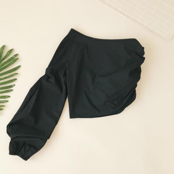 Aktuális női blúz egy ujjal és cipzárral több színben