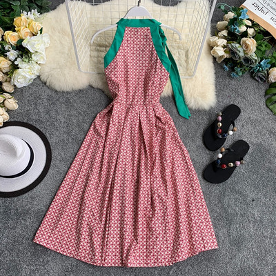 Rochie casual de dama cu cravate