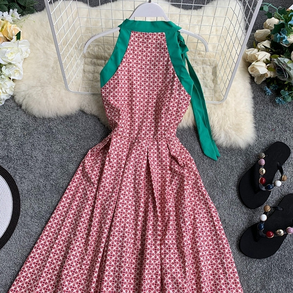 Rochie casual de dama cu cravate