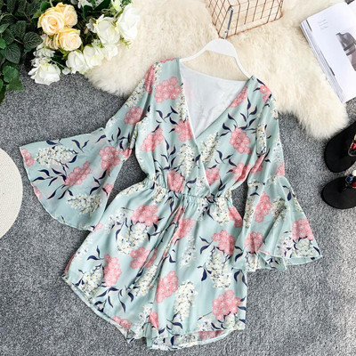 Női modern jumpsuit V-nyakkal, több színben