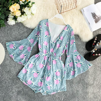 Női modern jumpsuit V-nyakkal, több színben